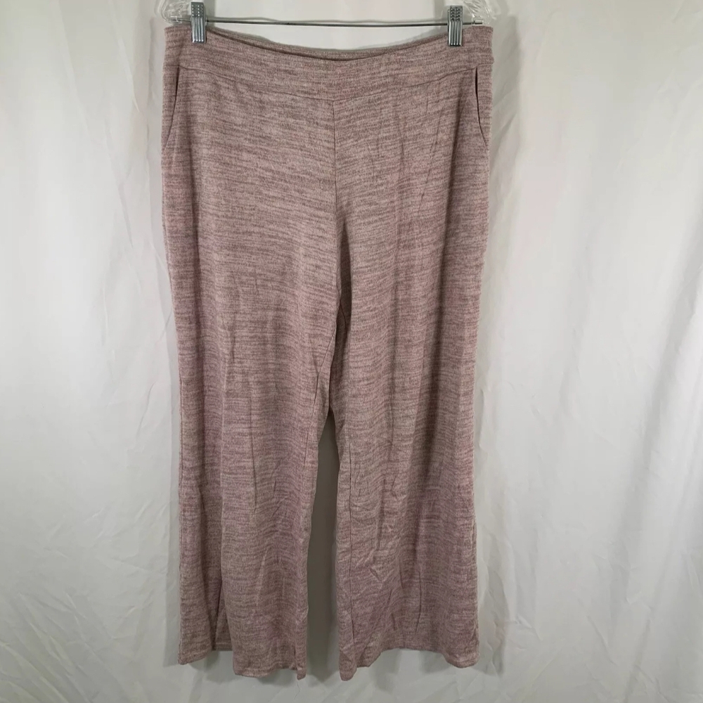 Soma Pink Wide Leg Pants with Elastic Waistband (L)